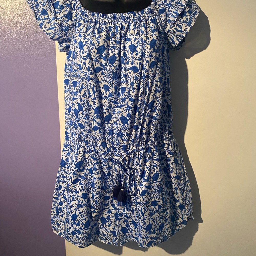 Vineyard Vines Blue and White Floral Romper Size Small